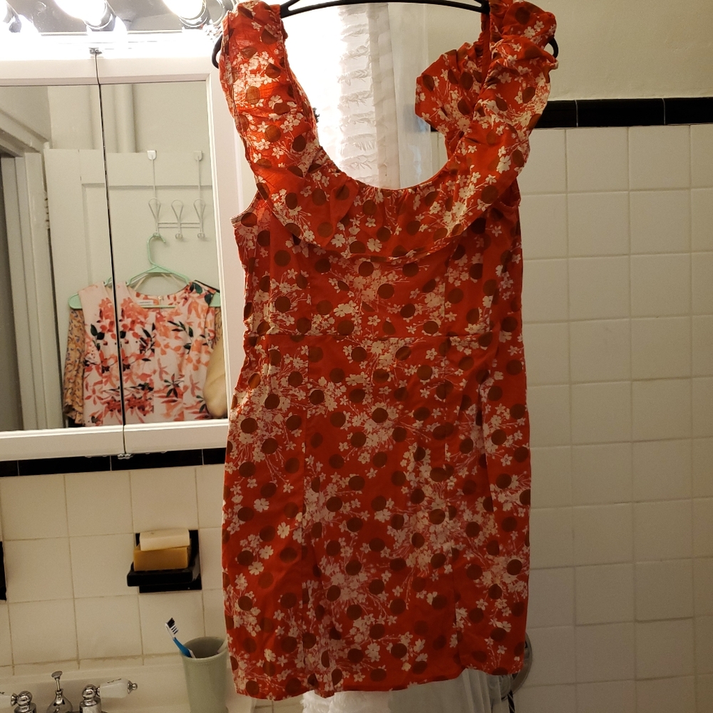 Free People Printed Mini Dress